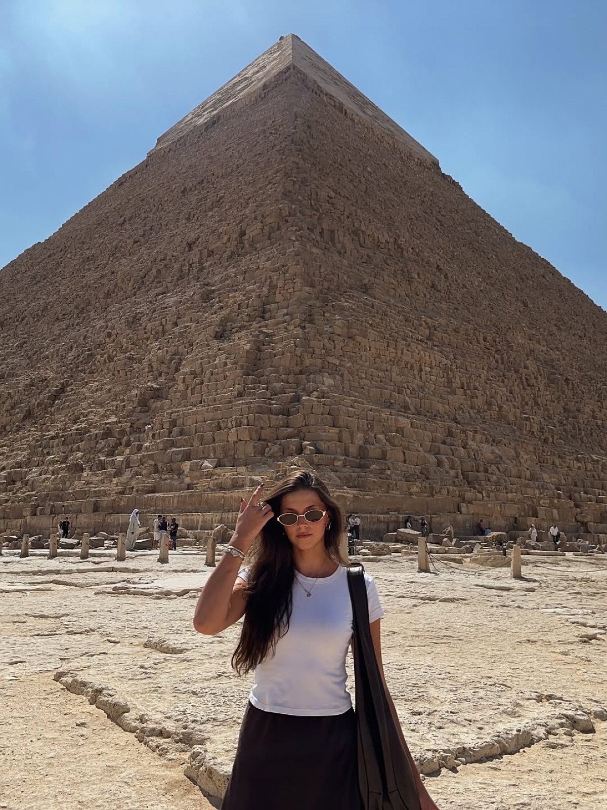 First-hand travel moments at the Giza pyramid complex in Egypt