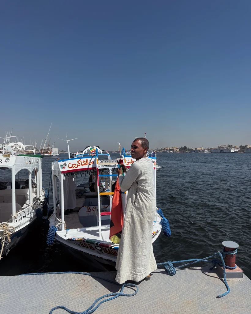 Feluccas on the Nile at Luxor