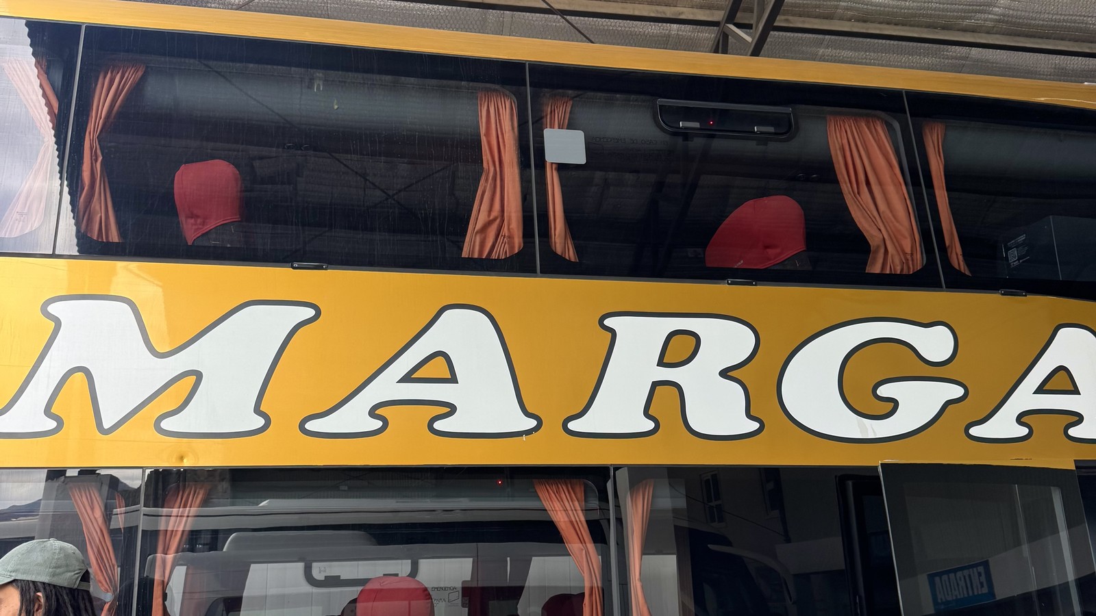 The coach to El Chaltén at the bus terminal