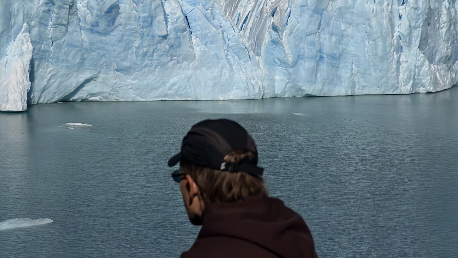 Daniel looking out at the face of Perito Moreno Glacier