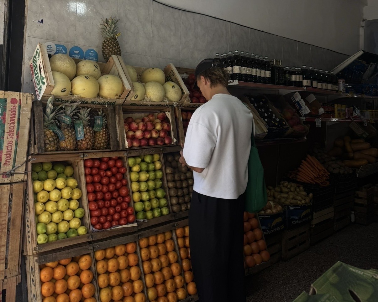 Fresh produce displayed at a fruit shop in Palermo, Buenos Aires