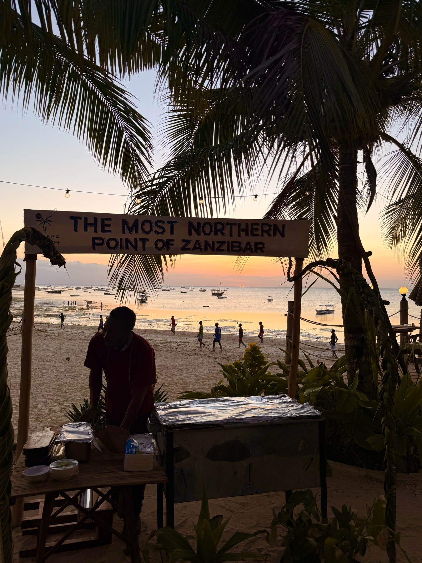 Maisha restaurant on the Nungwi waterfront in Zanzibar